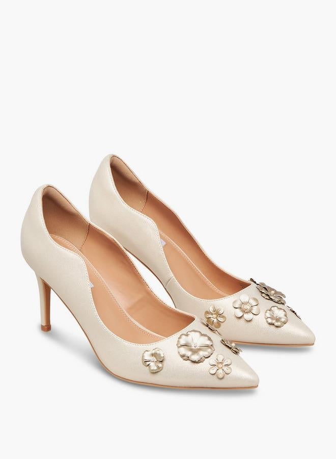 ايل أحذية نسائية بكعب خنجر مزينة بالزهور - تشكيلة رمضان - Image 2